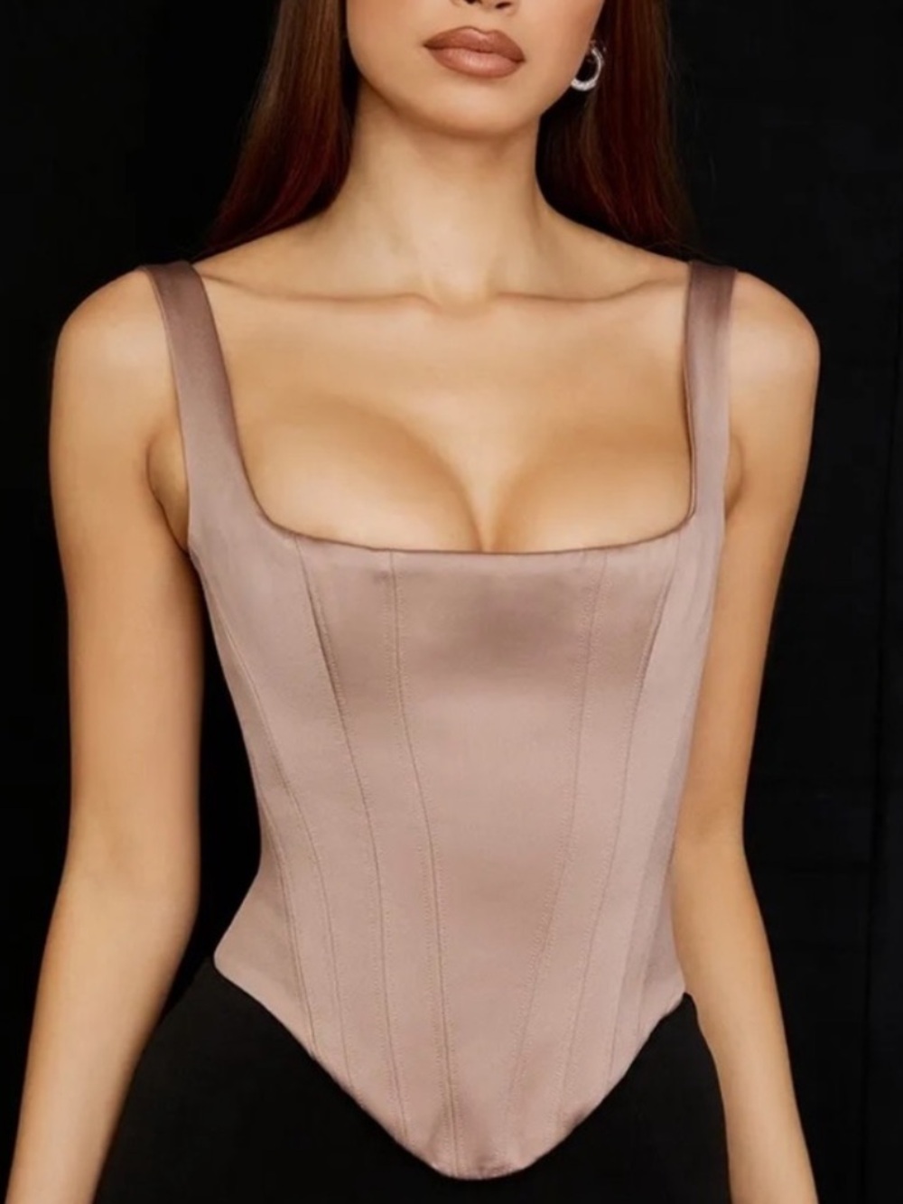 House of CB Rafa Longline Corset In Stone